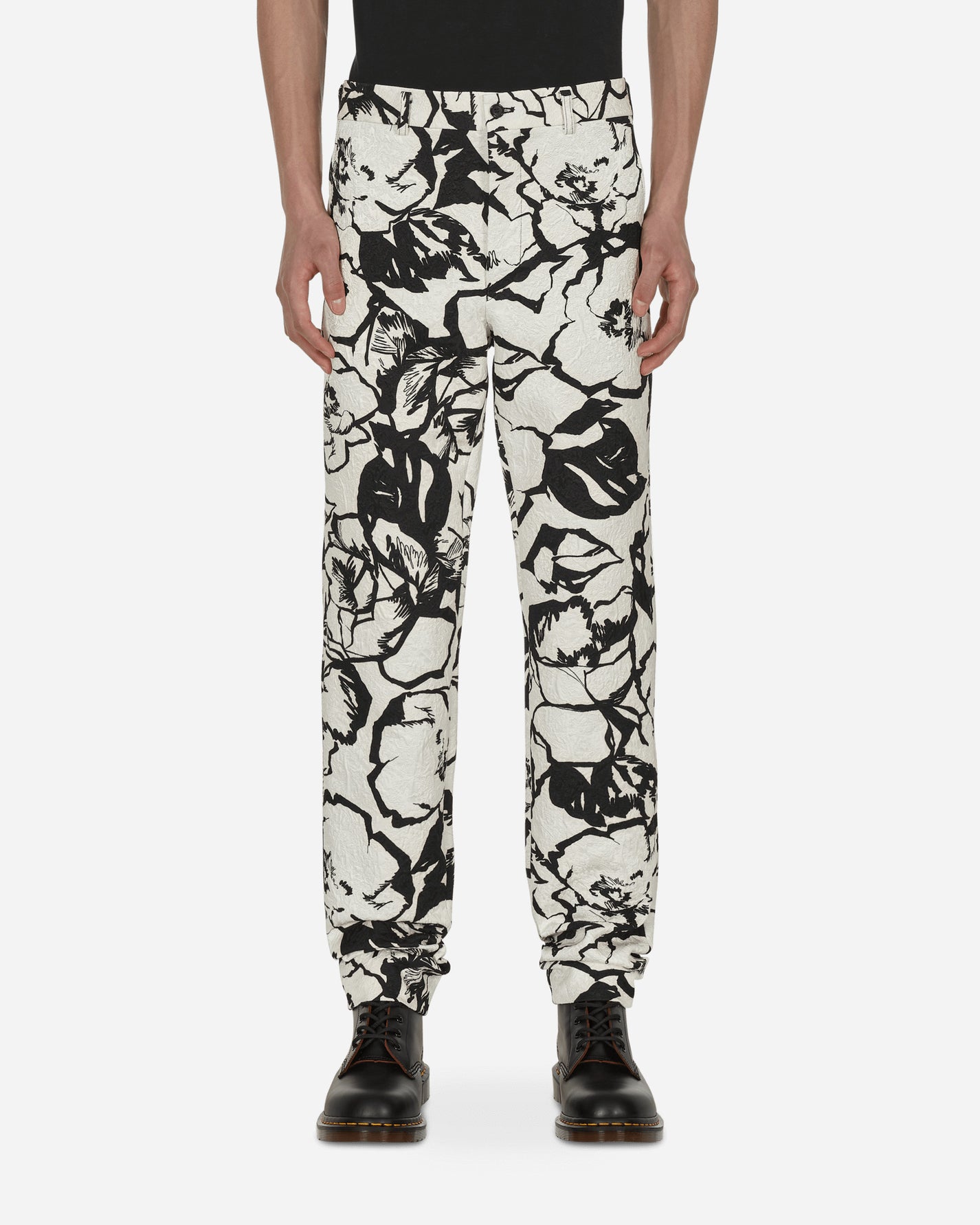 Comme Des Garçons Homme Plus Pants White/Flora Pants Trousers PI-P056-S22 1