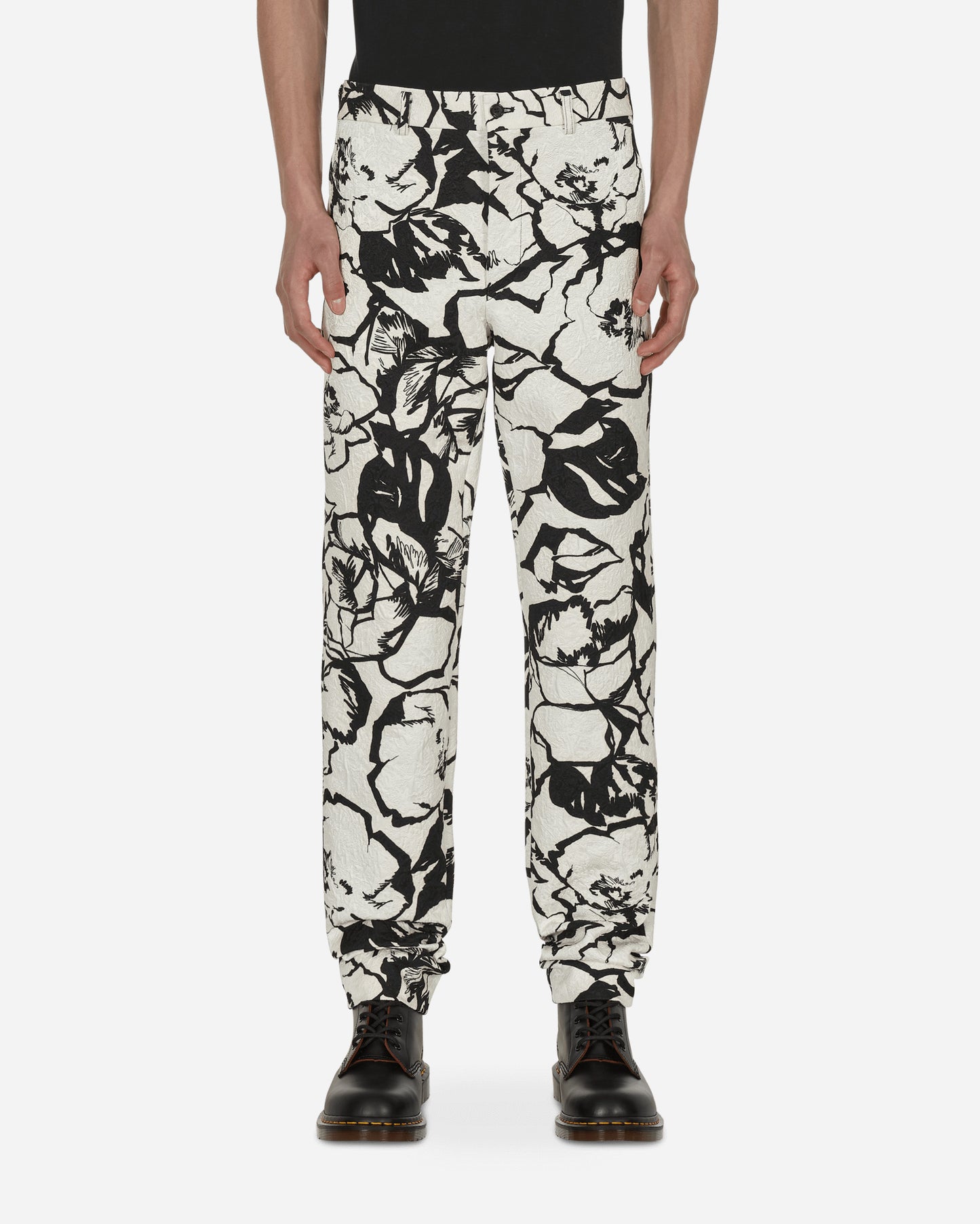Comme Des Garçons Homme Plus Pants White/Flora Pants Trousers PI-P056-S22 1