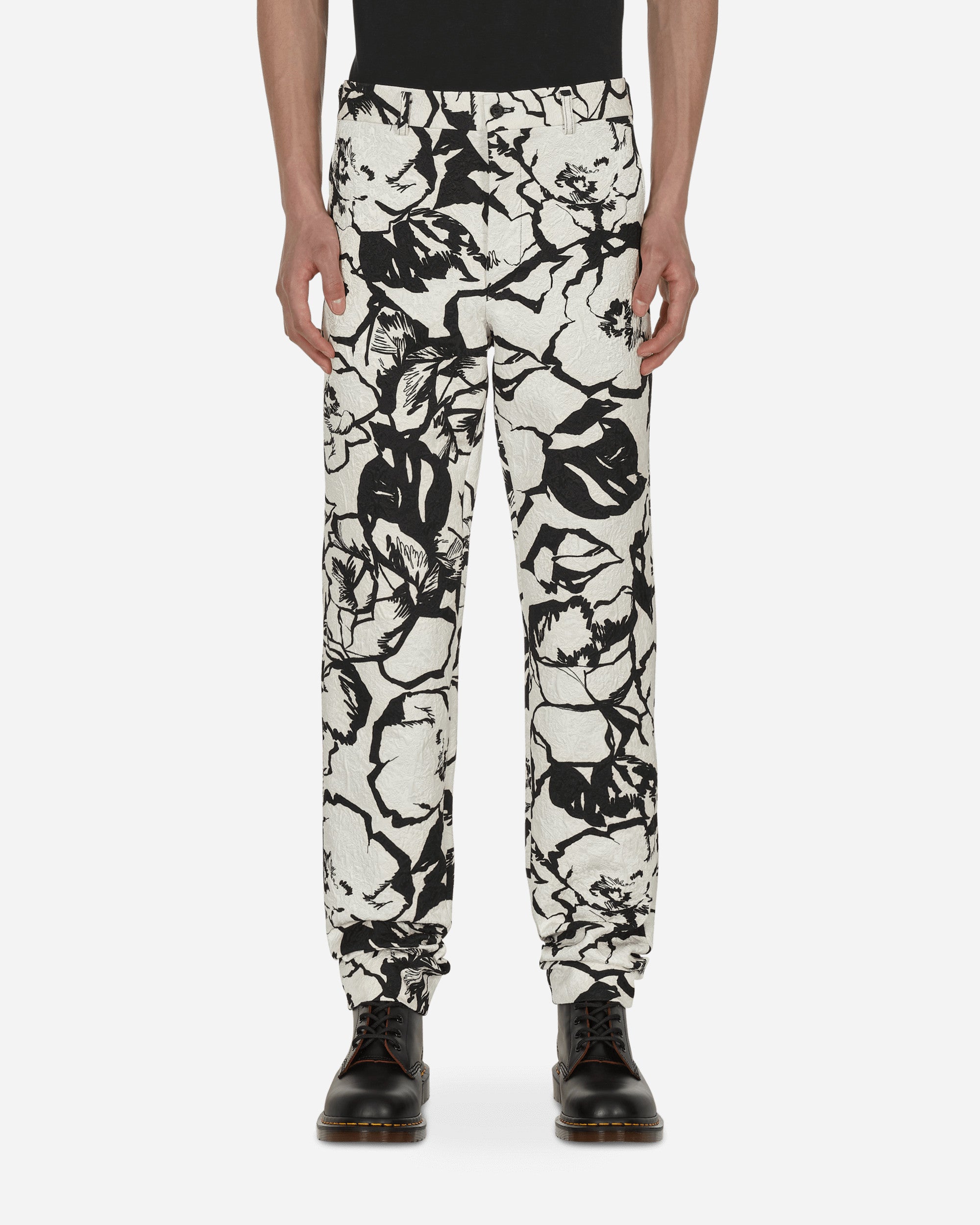Comme Des Garçons Homme Plus Pants White/Flora Pants Trousers PI-P056-S22 1
