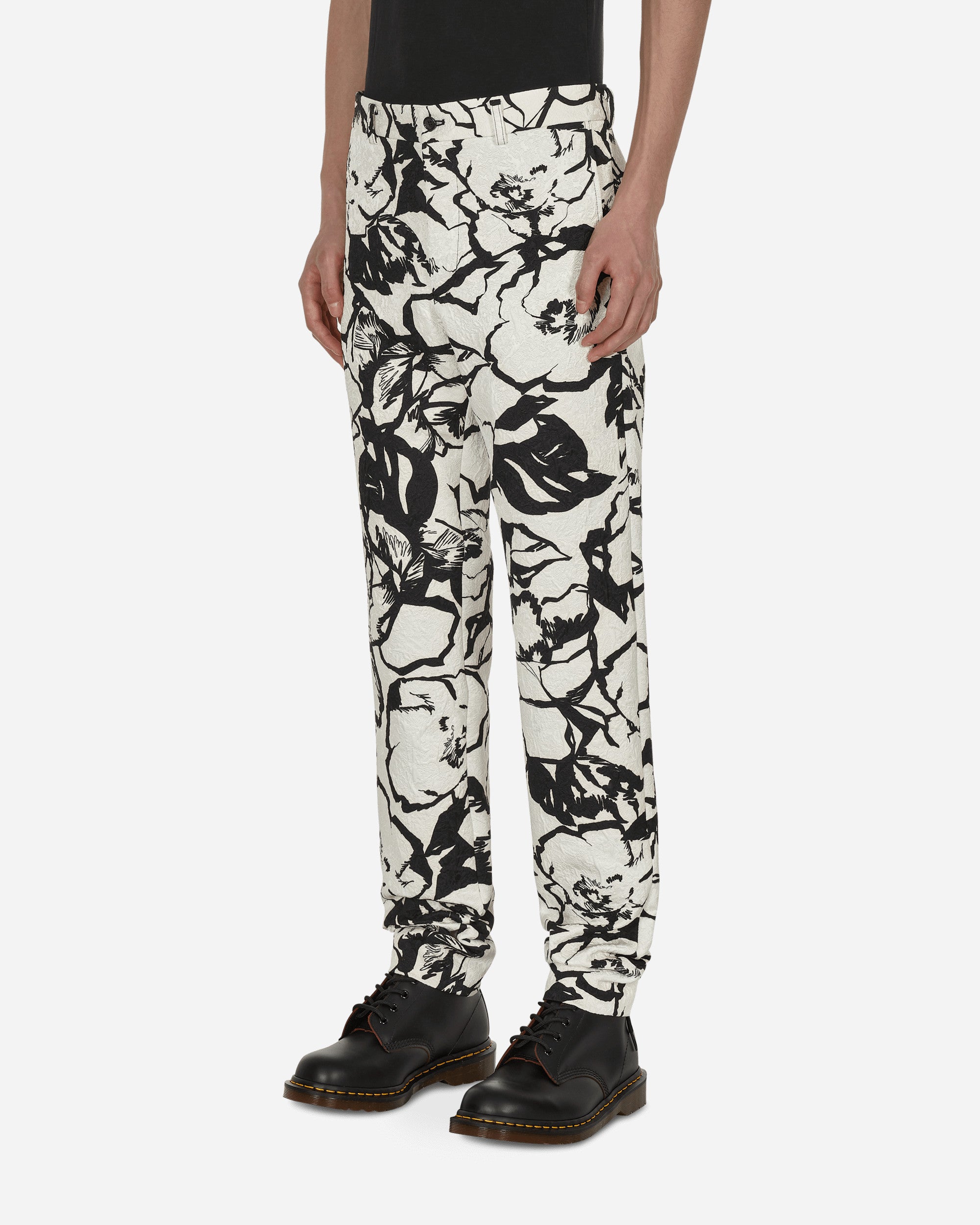 Comme Des Garçons Homme Plus Pants White/Flora Pants Trousers PI-P056-S22 1
