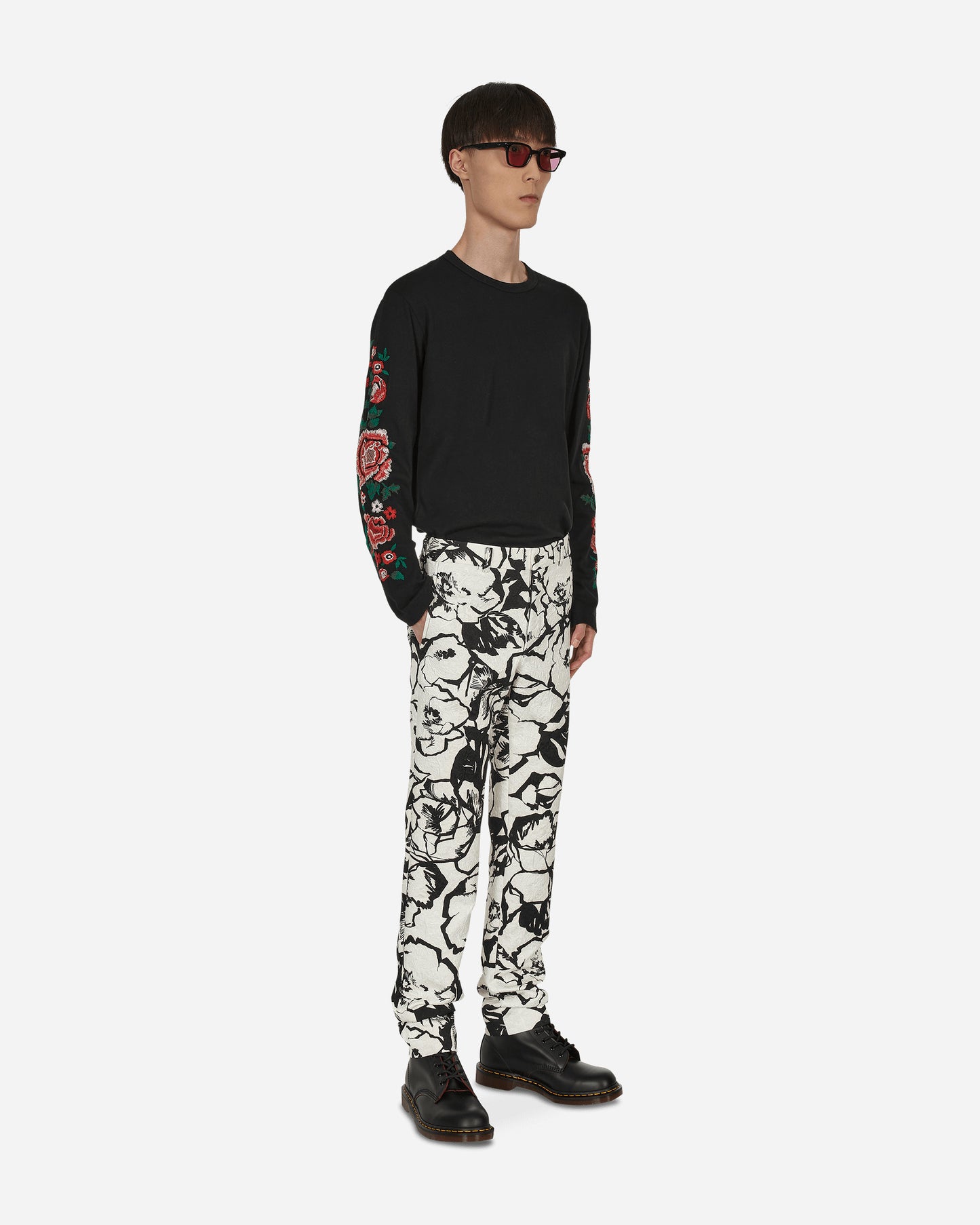 Comme Des Garçons Homme Plus Pants White/Flora Pants Trousers PI-P056-S22 1