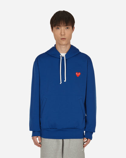 Comme Des Garçons Play Red Heart Navy Sweatshirts Hoodies P1T174 2