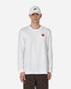Comme Des Garçons Play Small Heart Long Sleeve T-Shirt White T-Shirts Longsleeve P1T118 2