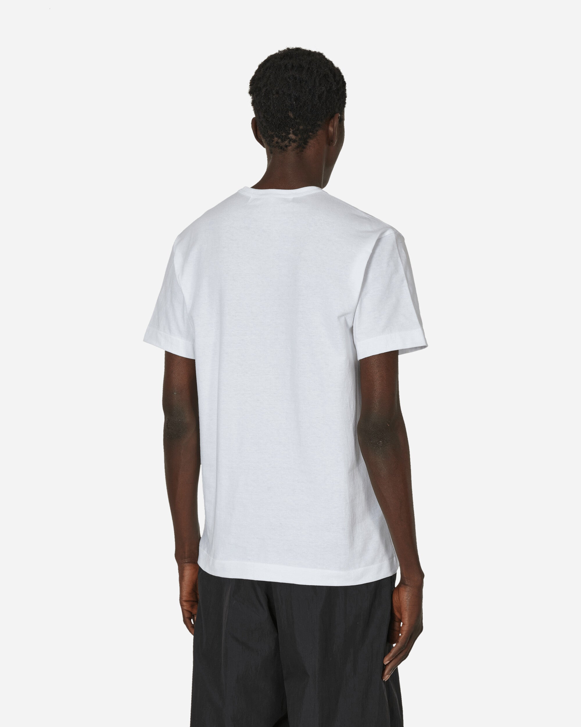 Comme Des Garçons Play T-Shirt Short Sleeve Knit WHITE T-Shirts Shortsleeve P1T337 3