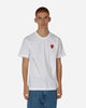 Comme Des Garçons Play T-Shirt Short Sleeve White T-Shirts Shortsleeve P1T288  2