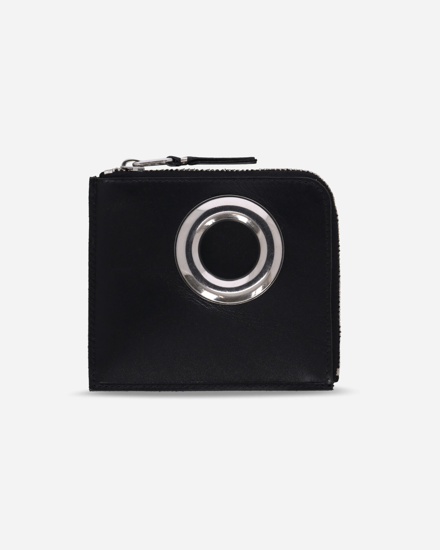 Comme Des Garçons Wallet Wallet / Silver Eyelet Black Wallets and Cardholders Wallets SA3100SE 1