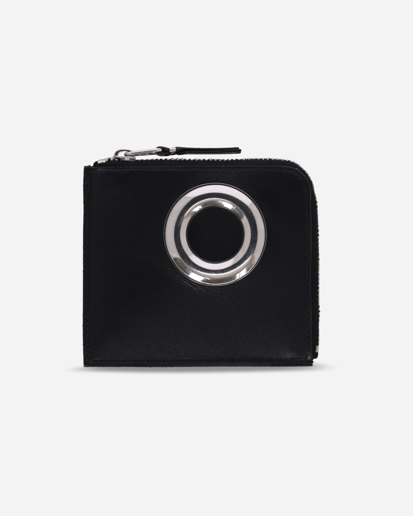 Comme Des Garçons Wallet Wallet / Silver Eyelet Black Wallets and Cardholders Wallets SA3100SE 1