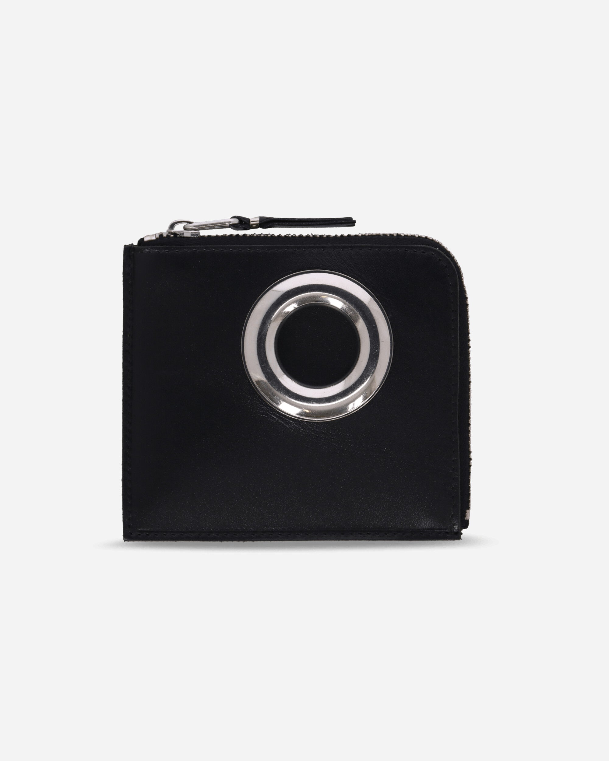 Comme Des Garçons Wallet Wallet / Silver Eyelet Black Wallets and Cardholders Wallets SA3100SE 1