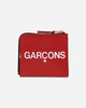 Comme Des Garçons Wallet Wallet/Huge Logo Red Wallets and Cardholders Wallets SA3100HL RED