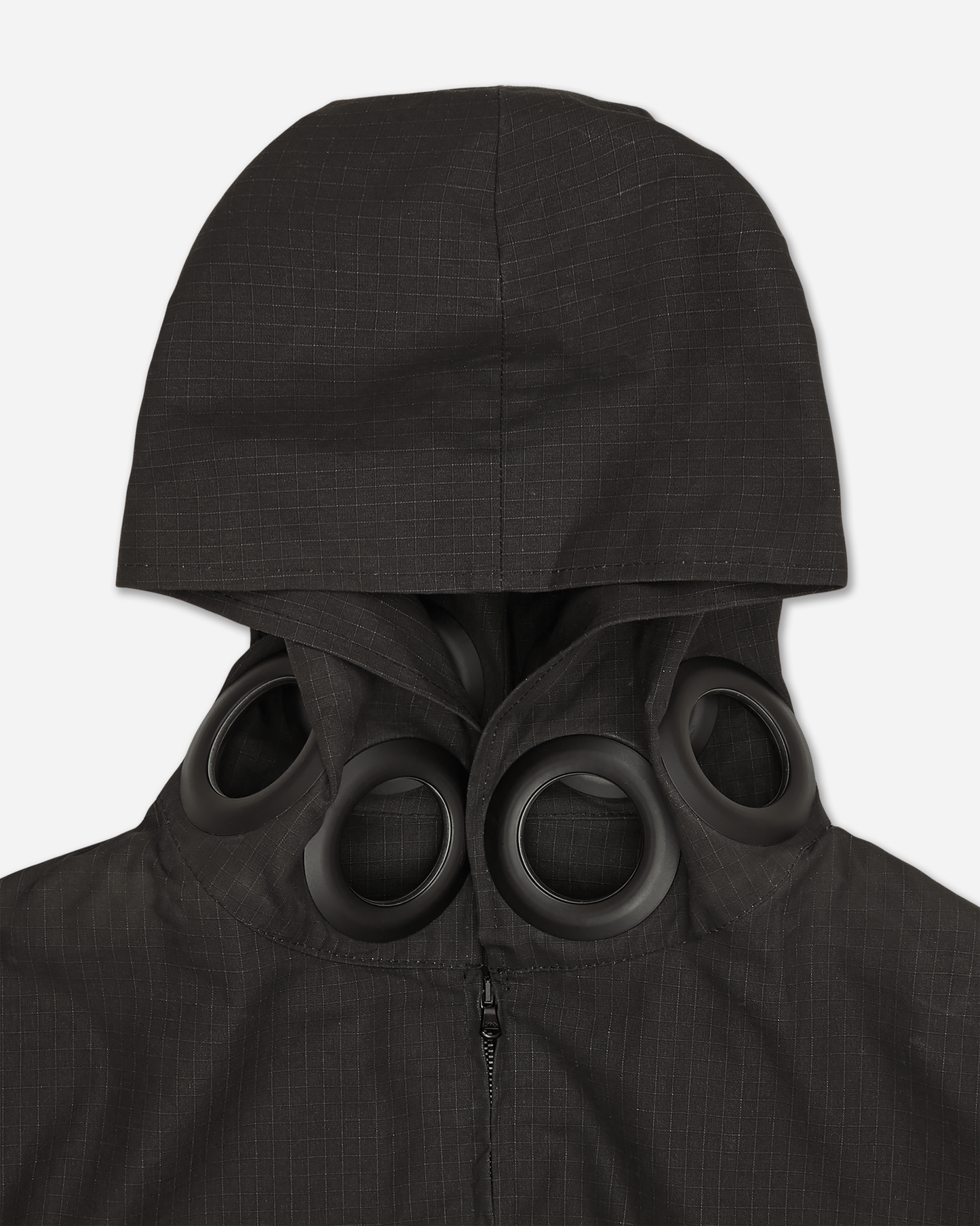 N°30 Ripstop Hooded Zip Jacket Black