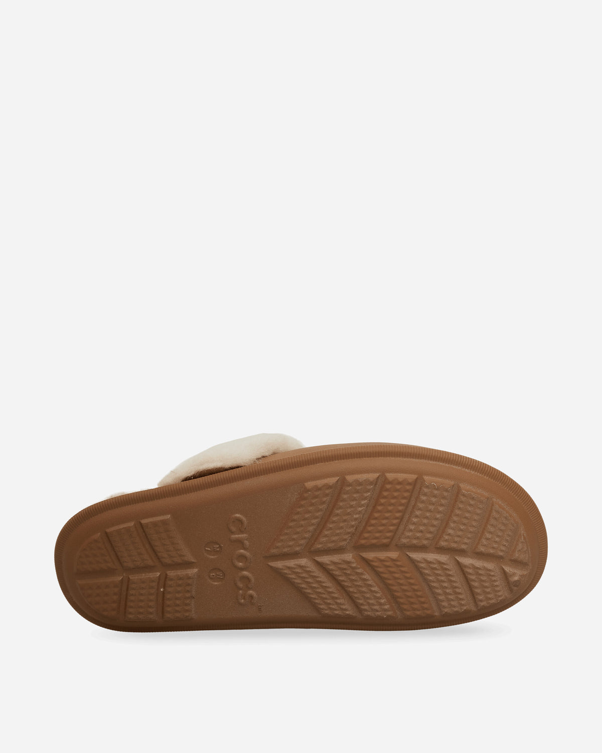 Crocs Classic Fuzz Scuff Sepia Sandals and Slides Sandals and Mules CR.212143 2EY