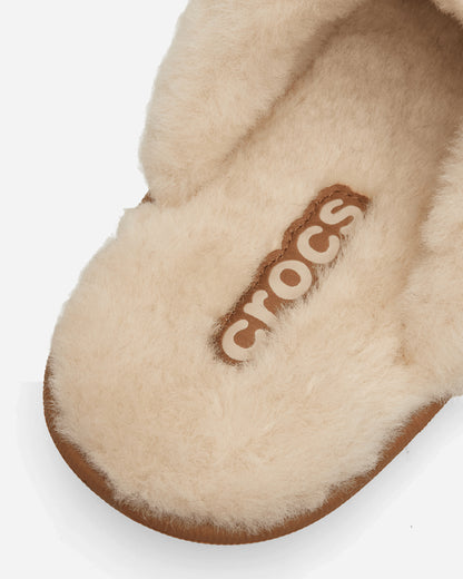 Crocs Classic Fuzz Scuff Sepia Sandals and Slides Sandals and Mules CR.212143 2EY