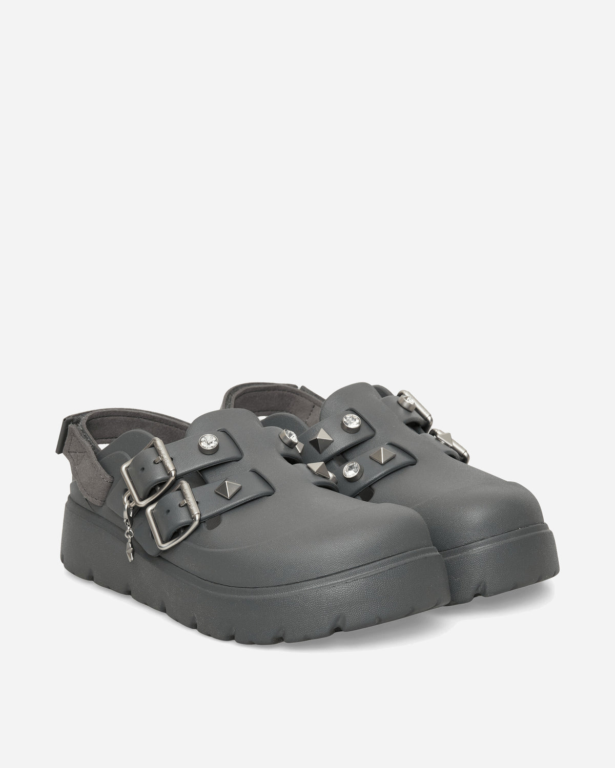 Crocs Wmns Loaferette Star Studded Clog W Carbon Sandals and Slides Sandals and Mules CR.214212 0YK