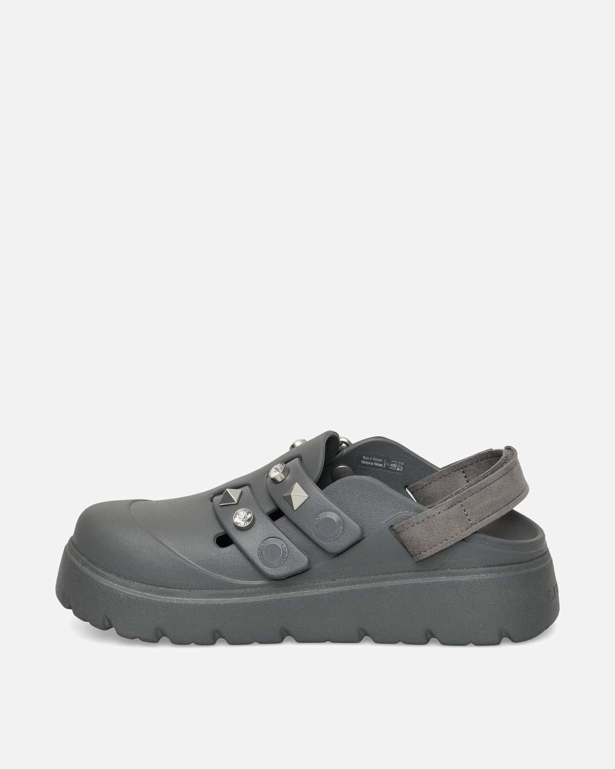 Crocs Wmns Loaferette Star Studded Clog W Carbon Sandals and Slides Sandals and Mules CR.214212 0YK