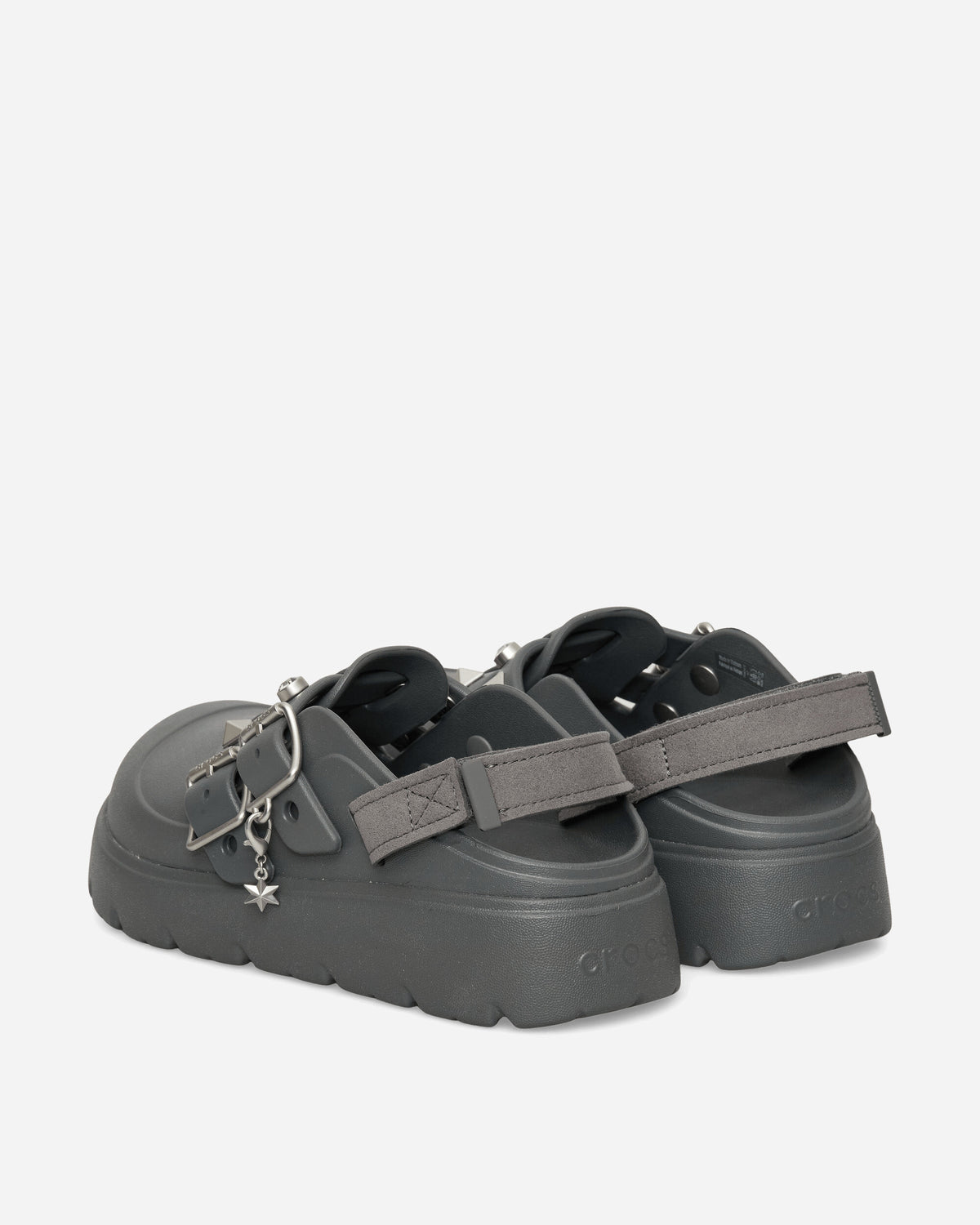 Crocs Wmns Loaferette Star Studded Clog W Carbon Sandals and Slides Sandals and Mules CR.214212 0YK