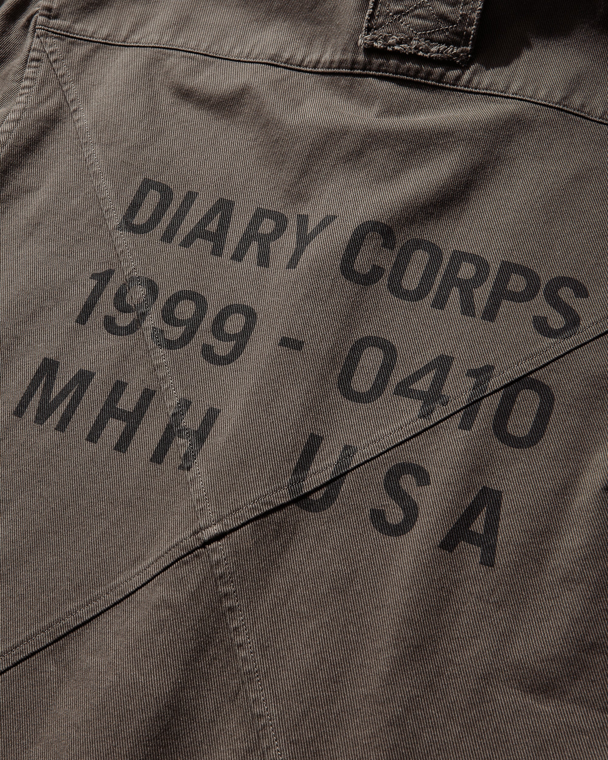 DIARY 1999 Hooded Shirt Khaki Shirts Longsleeve Shirt DIARYHDSHTKHAKI KHK
