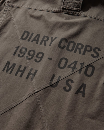 DIARY 1999 Hooded Shirt Khaki Shirts Longsleeve Shirt DIARYHDSHTKHAKI KHK