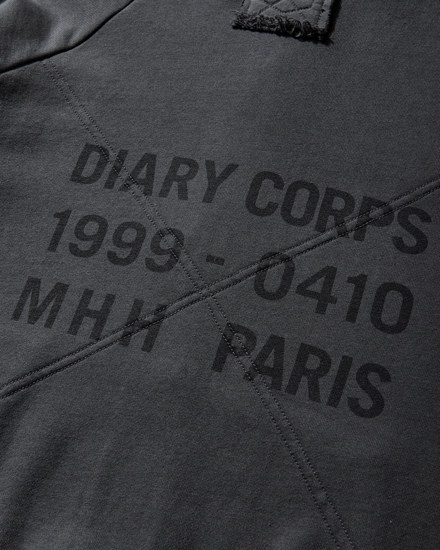 DIARY 1999 Waffle Lined Hoodie Black Sweatshirts Zip-Ups DIARYWAFFHDBLK BLK