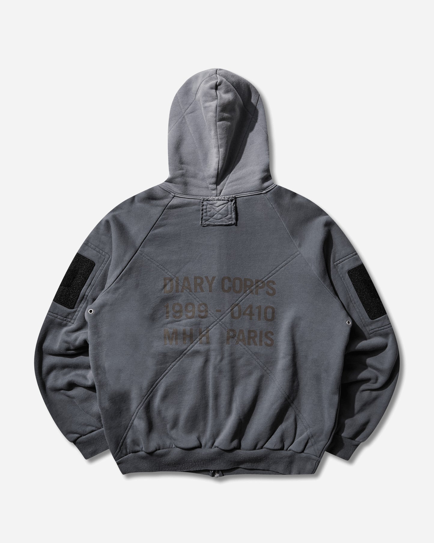 DIARY 1999 Waffle Lined Hoodie Blue Sweatshirts Zip-Ups DIARYWAFFHDBL BLU