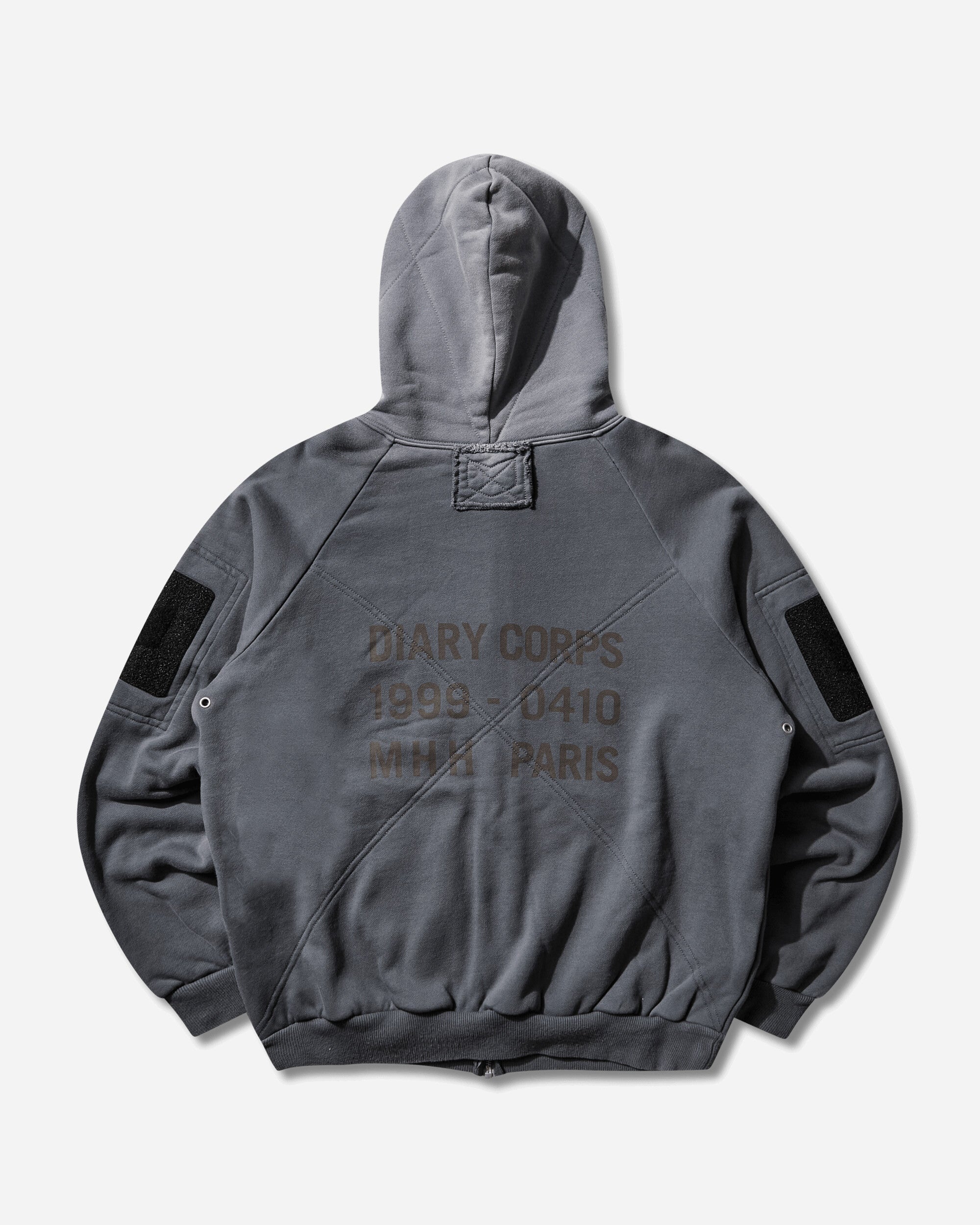 DIARY 1999 Waffle Lined Hoodie Blue Sweatshirts Zip-Ups DIARYWAFFHDBL BLU