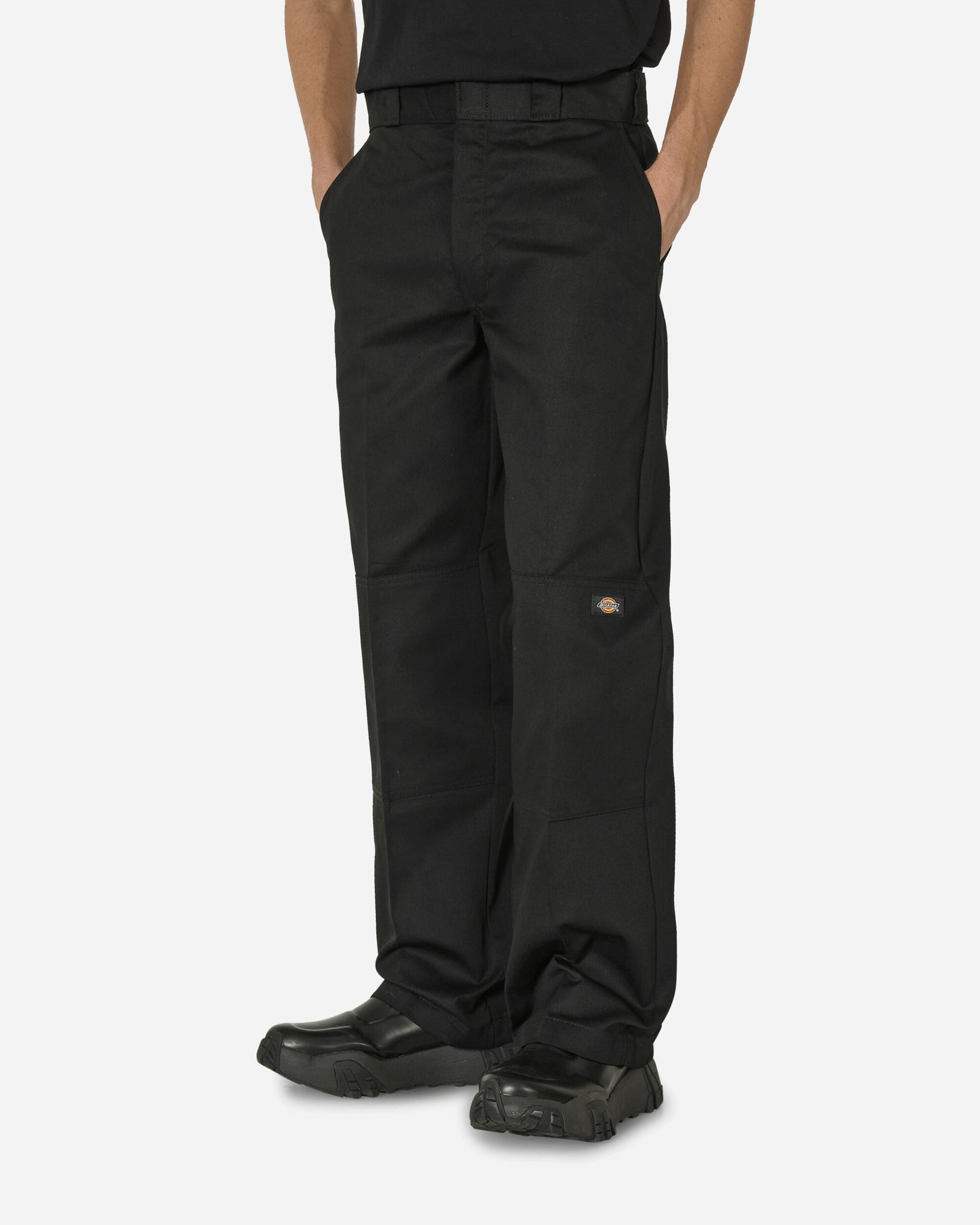 Dickies Double Knee Rec Black Pants Trousers DK0A4XK3 BLK1