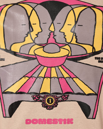 Domestik Into Other World T-Shirt Beige T-Shirts Shortsleeve D01250093 1