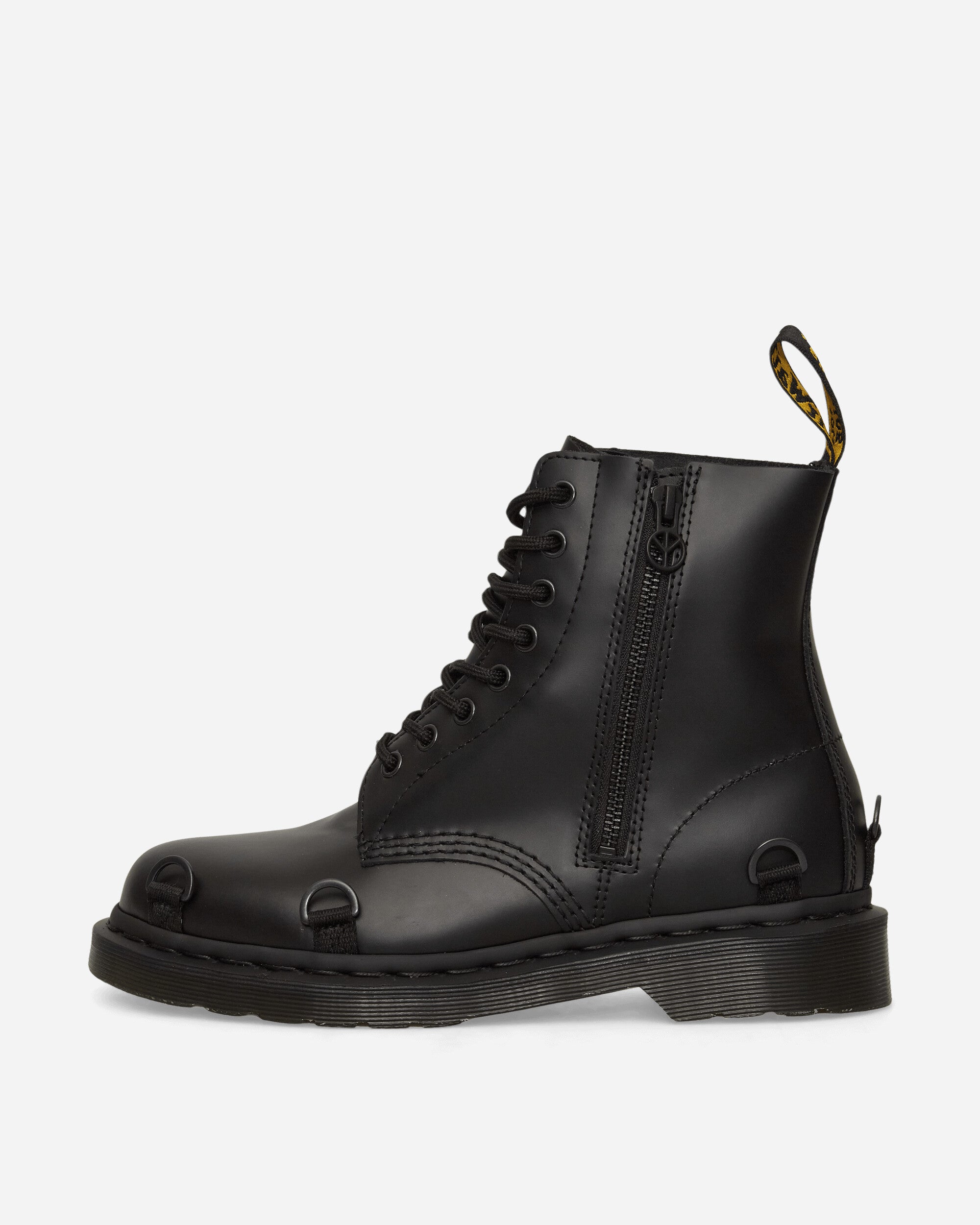 Dr. Martens 1460 Babylon Black Black Classic Shoes Laced Up 41853002