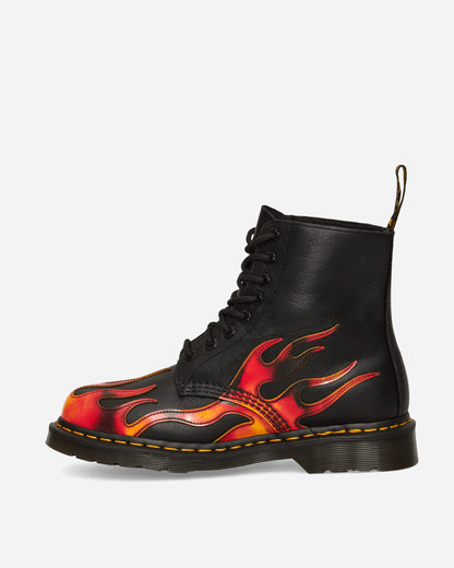 Dr. Martens 1460 Pascal Black/Vibrant Red Classic Shoes Laced Up 41517001