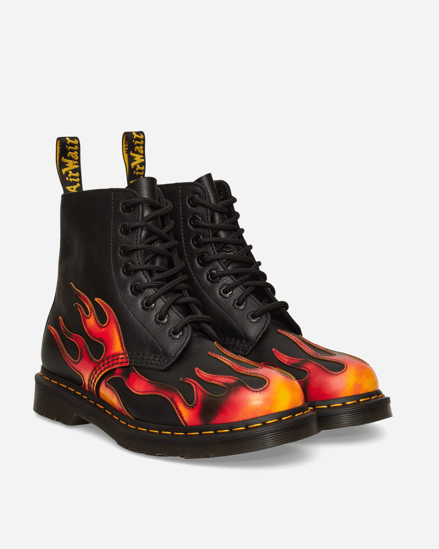Dr. Martens 1460 Pascal Black/Vibrant Red Classic Shoes Laced Up 41517001