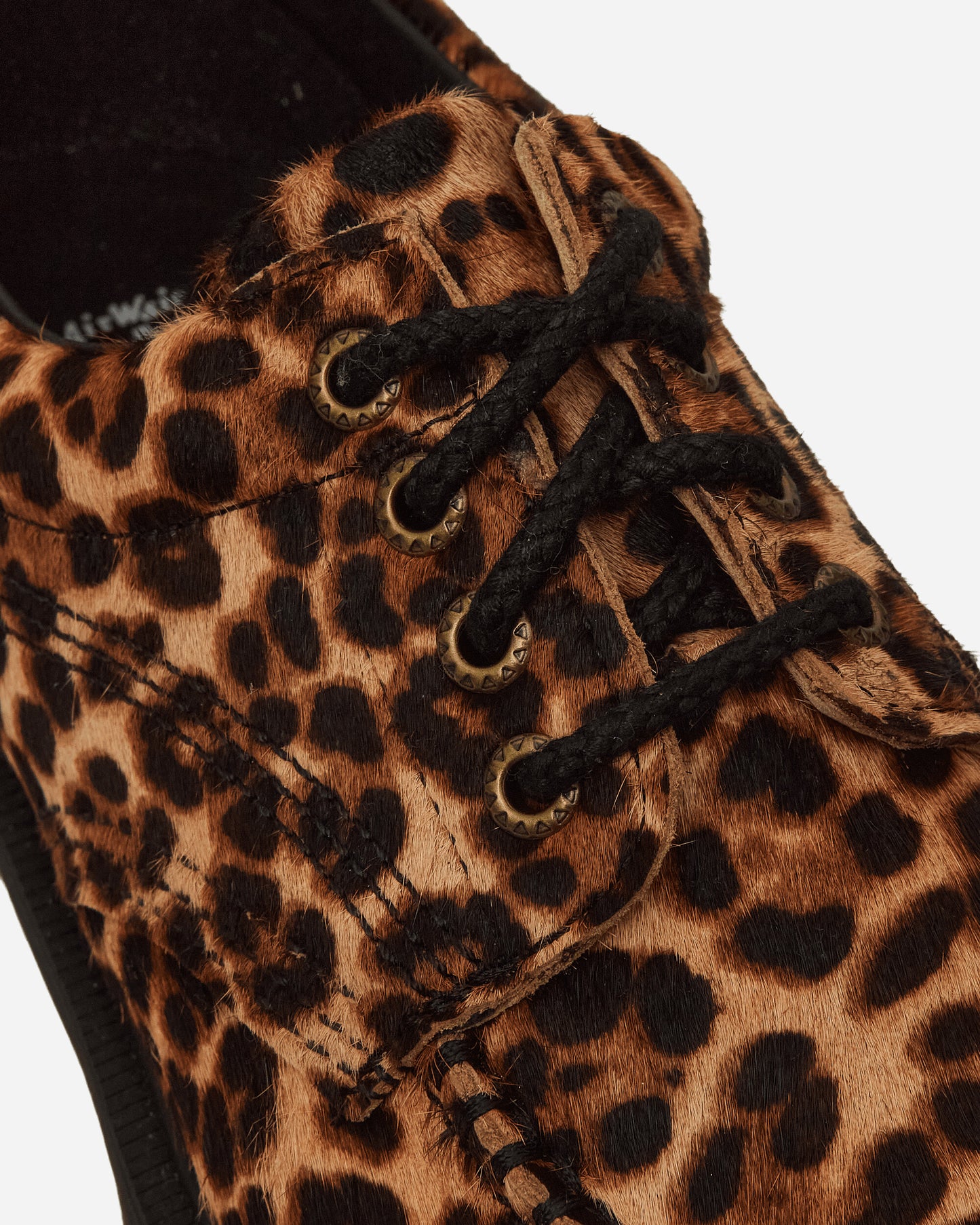 Dr. Martens Lowell Archive Leopard Hair On Classic Shoes Laced Up 42721200