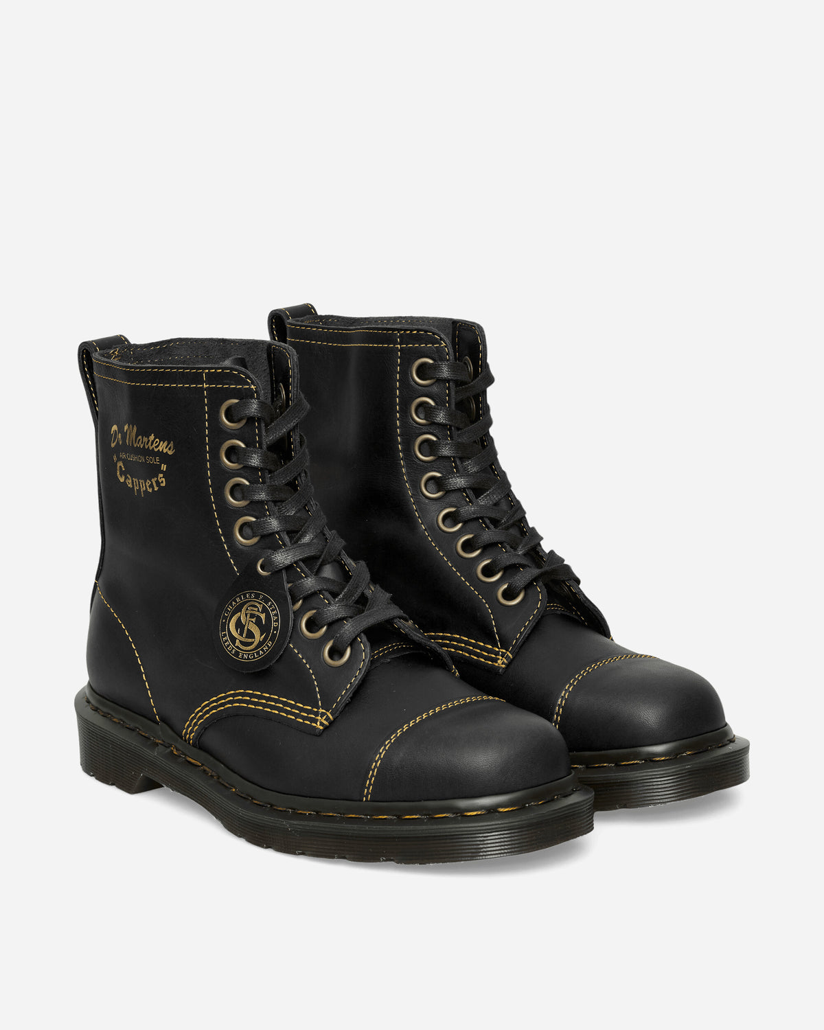 Dr. Martens Cappers Black Boots Laced Up Boots 43549001