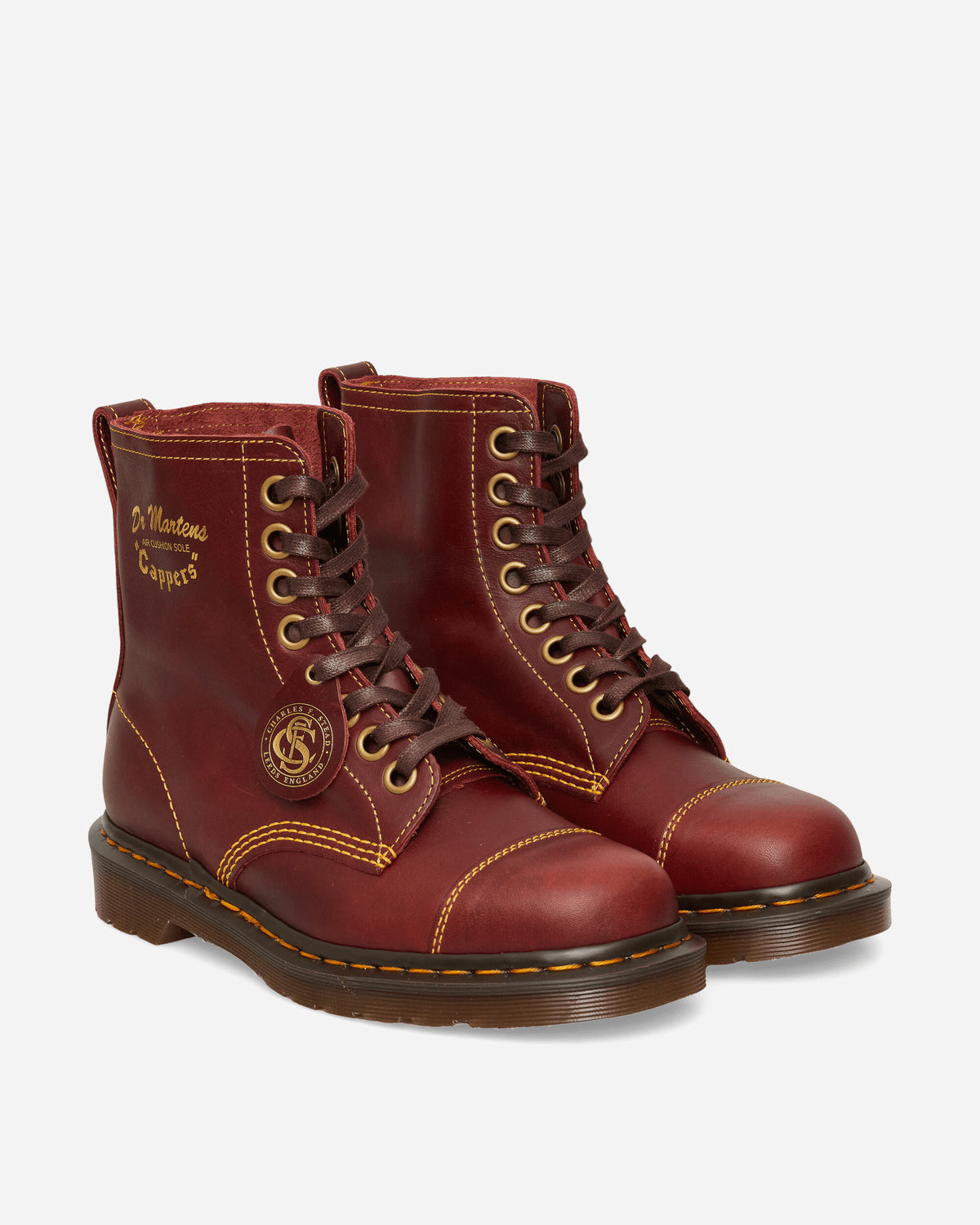 Dr. Martens Cappers Burgundy Boots Laced Up Boots 43549600