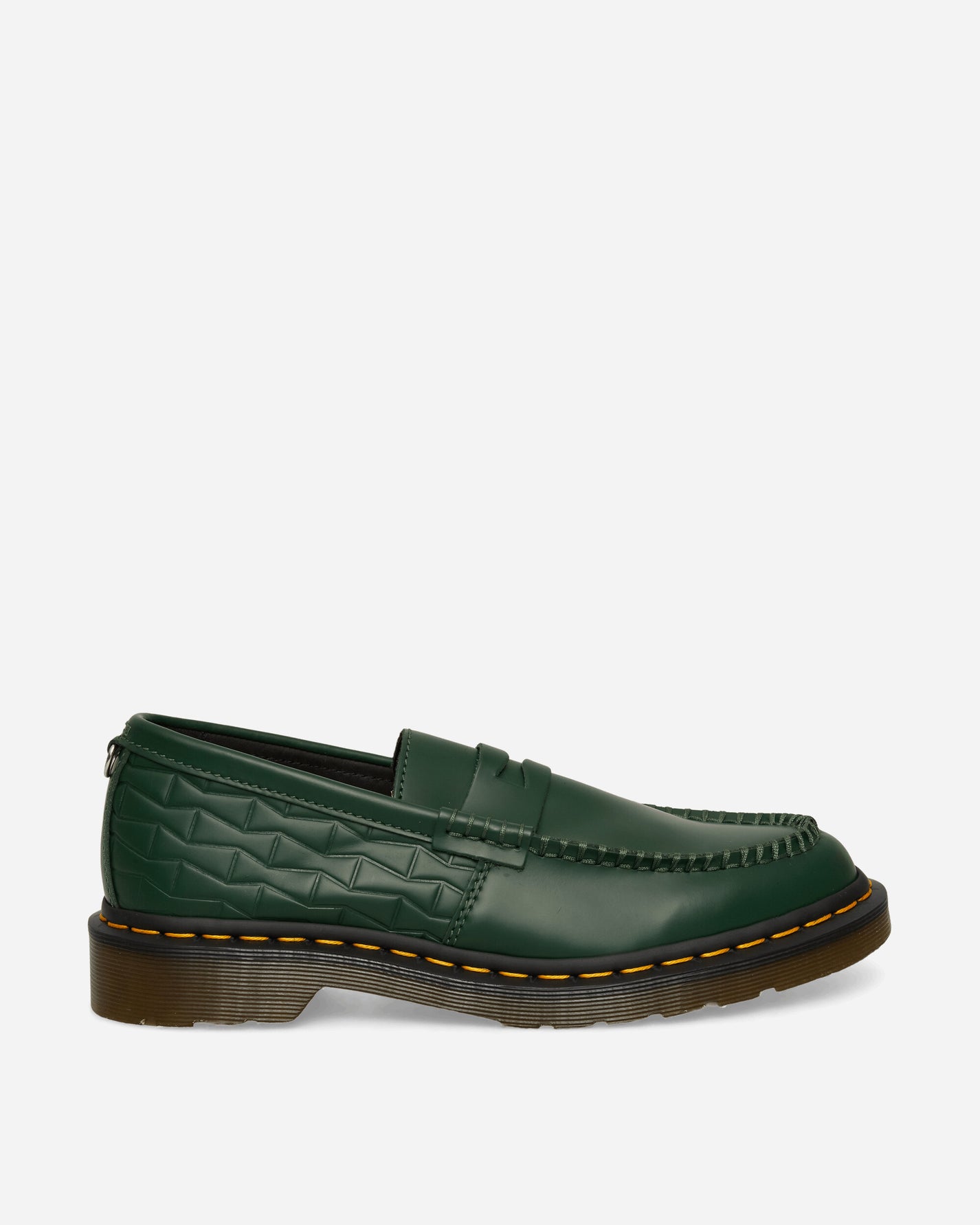 Dr. Martens Wasted Youth Penton Loafer DMs Green Smooth Leather Classic Shoes Loafers 44034300