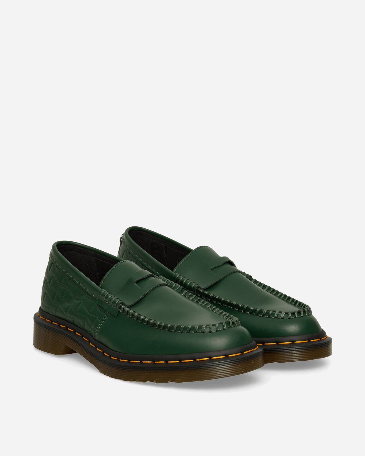Dr. Martens Wasted Youth Penton Loafer DMs Green Smooth Leather Classic Shoes Loafers 44034300