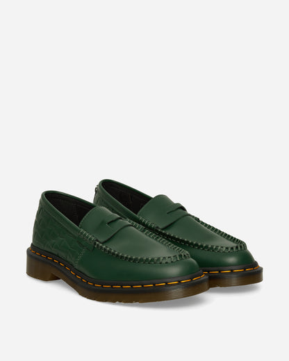Dr. Martens Wasted Youth Penton Loafer DMs Green Smooth Leather Classic Shoes Loafers 44034300