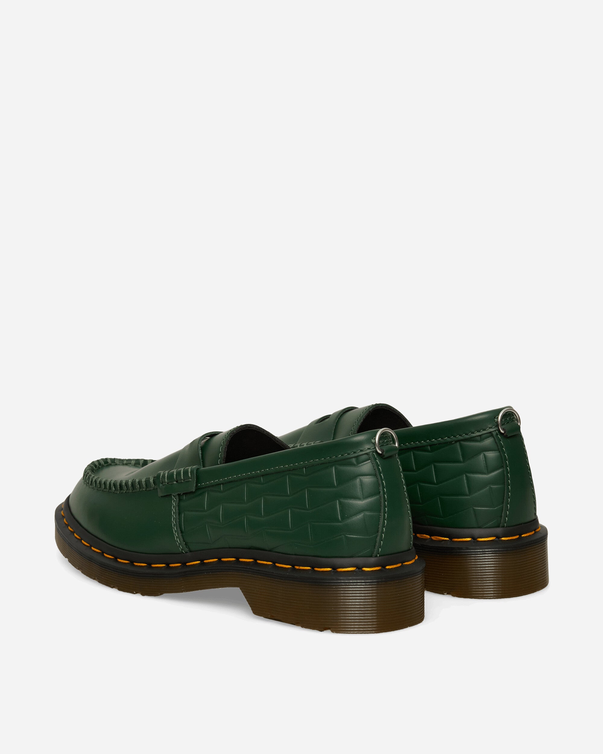 Dr. Martens Wasted Youth Penton Loafer DMs Green Smooth Leather Classic Shoes Loafers 44034300