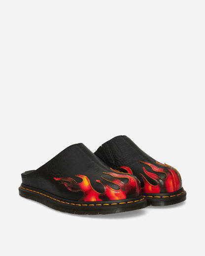 Dr. Martens San Mule Flame Black/Vibrant Red Sandals and Slides Sandals and Mules 41605001