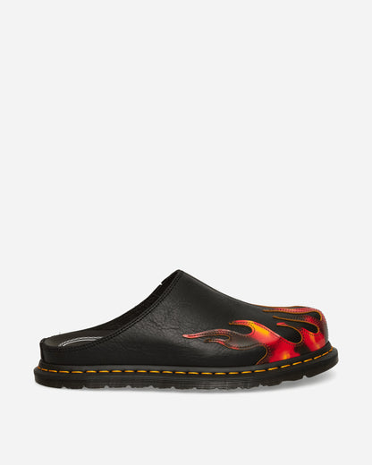 Dr. Martens San Mule Flame Black/Vibrant Red Sandals and Slides Sandals and Mules 41605001