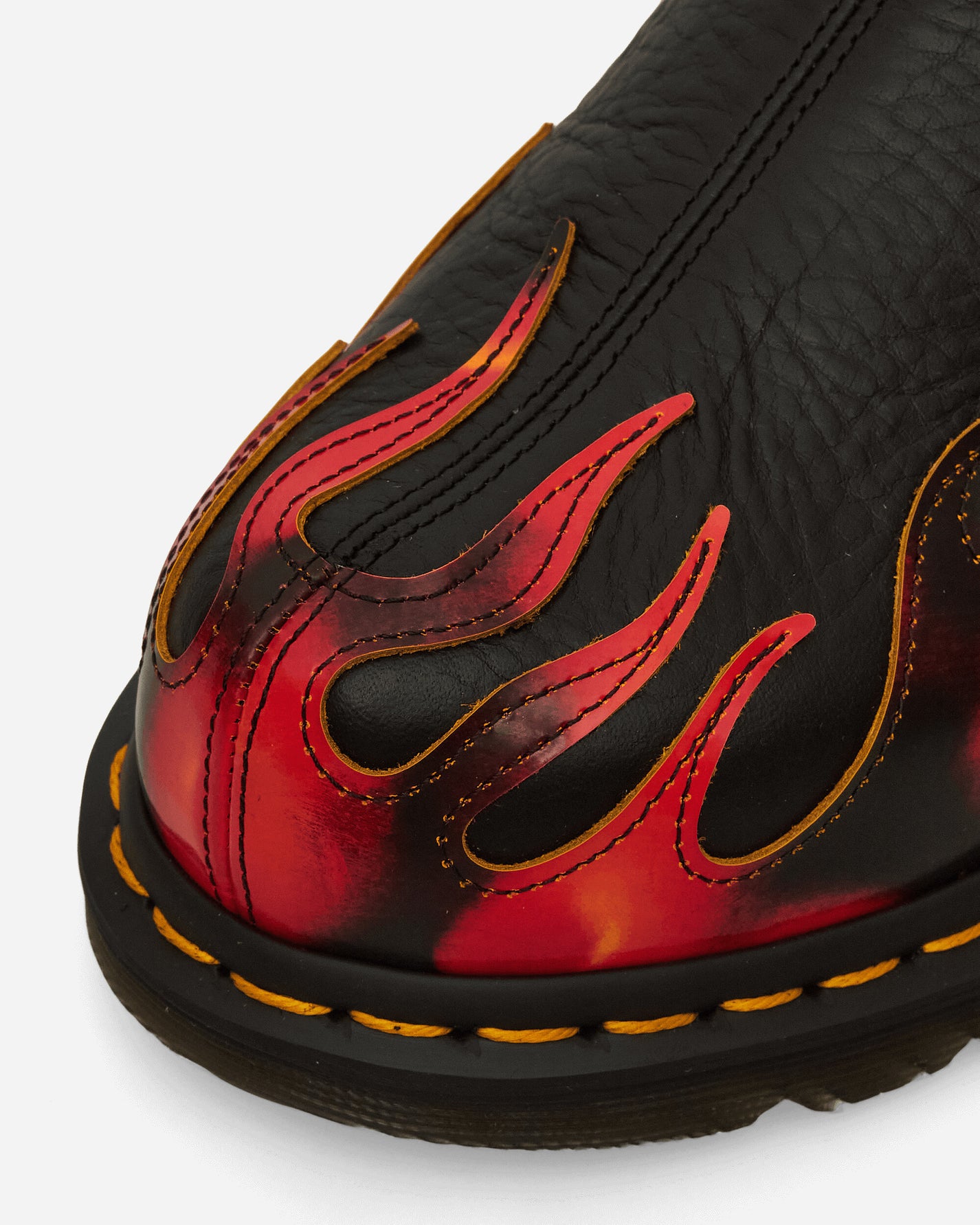 Dr. Martens San Mule Flame Black/Vibrant Red Sandals and Slides Sandals and Mules 41605001