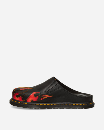 Dr. Martens San Mule Flame Black/Vibrant Red Sandals and Slides Sandals and Mules 41605001