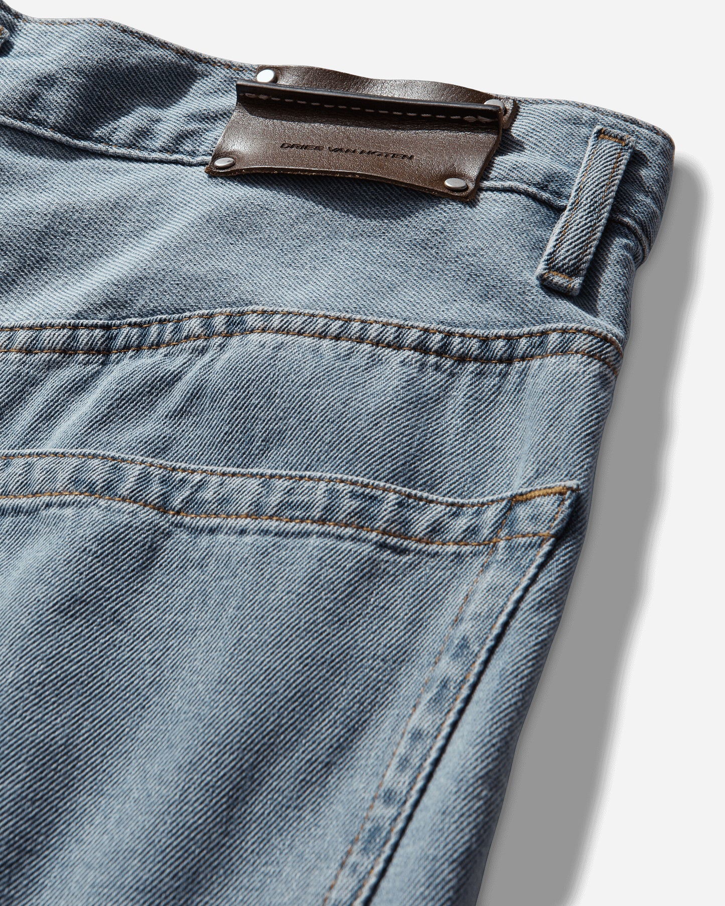 Dries Van Noten Penning Den Mwpants Light Blue Pants Denim 261-020940-3385 514