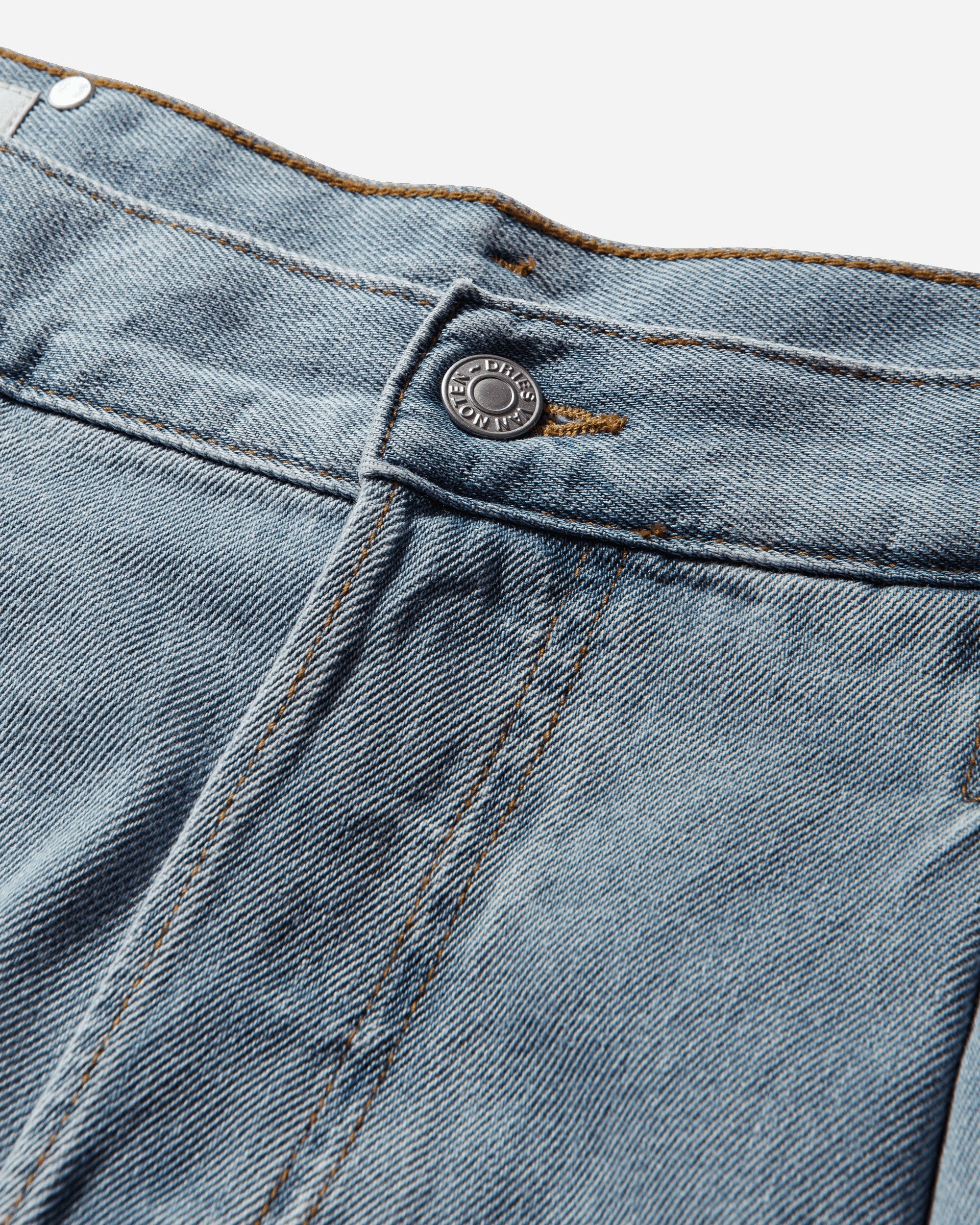 Dries Van Noten Penning Den Mwpants Light Blue Pants Denim 261-020940-3385 514