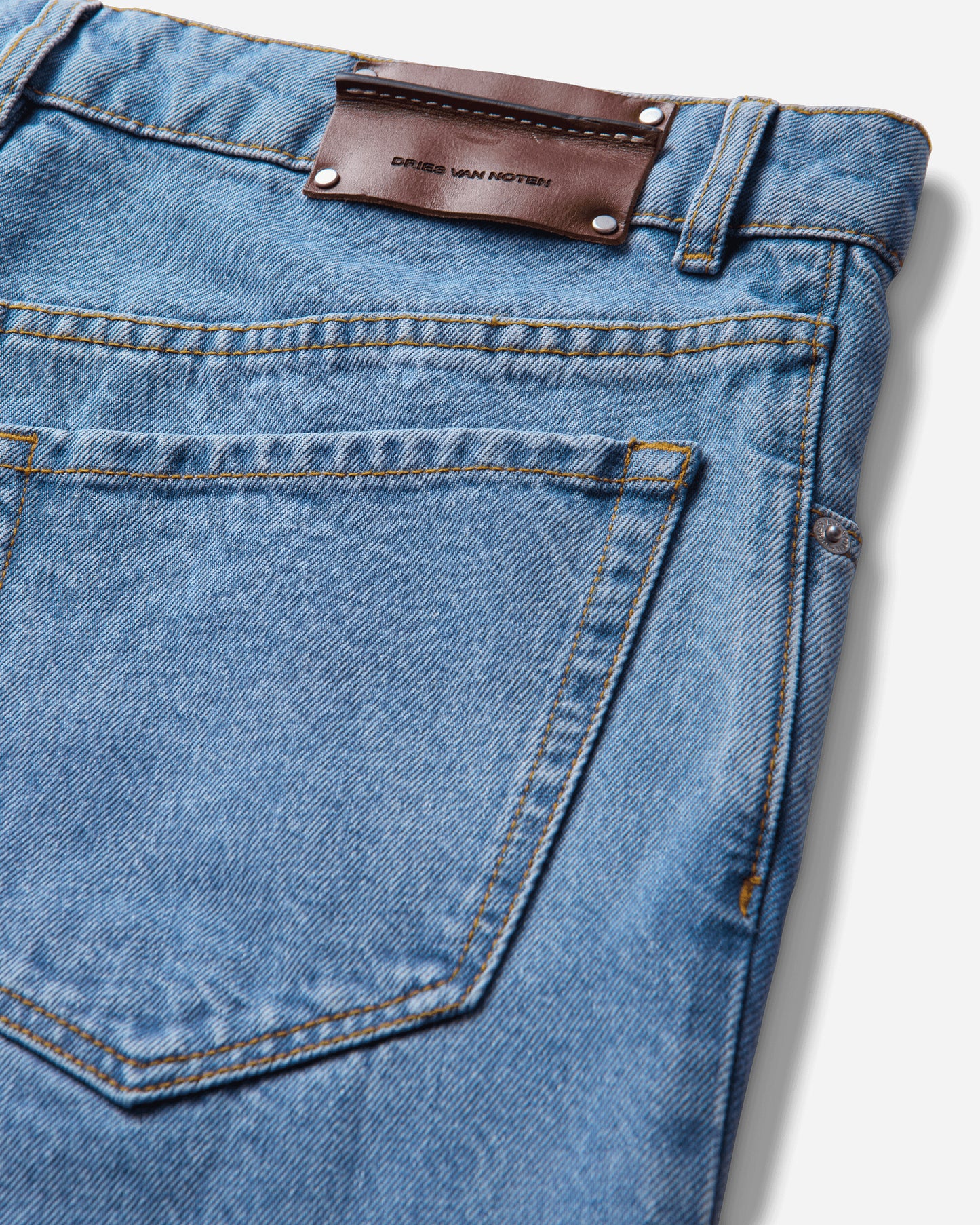 Dries Van Noten Peyter Den 4400 Mwpants Lblu Light Blue Pants Denim 262-020941-4400 514