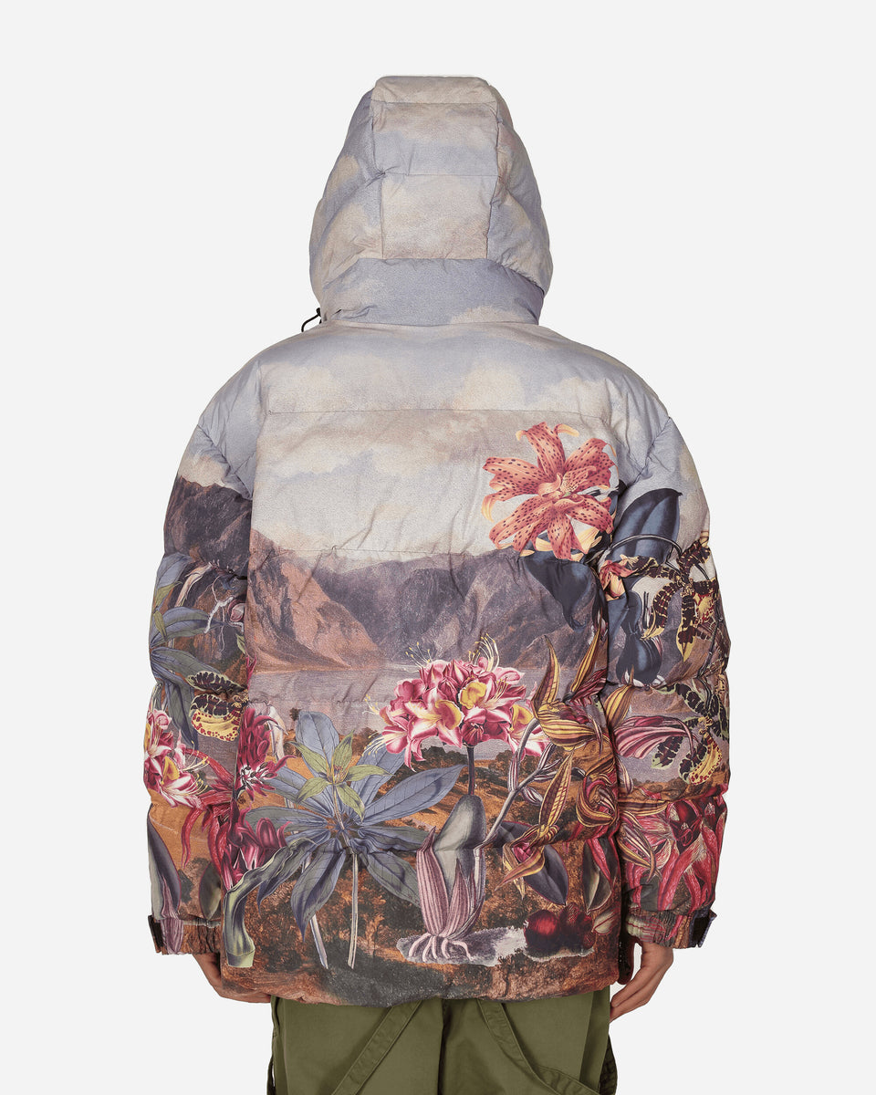 Dries Van Noten Botanical Landscape Puffer Jacket Multicolor