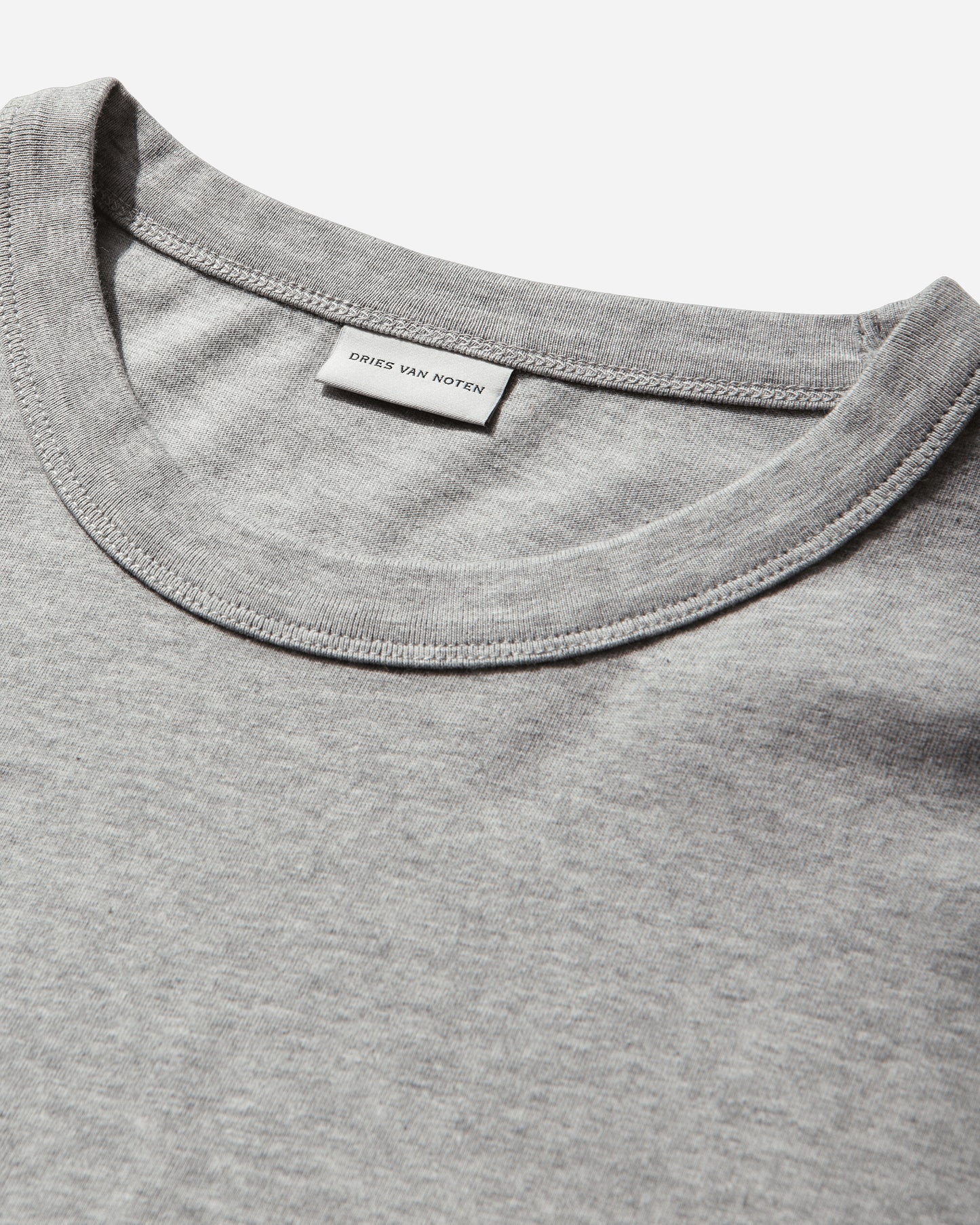 Dries Van Noten Heedar Mklst-Shirt Grey Melange T-Shirts Longsleeve 261-021114-3603 813