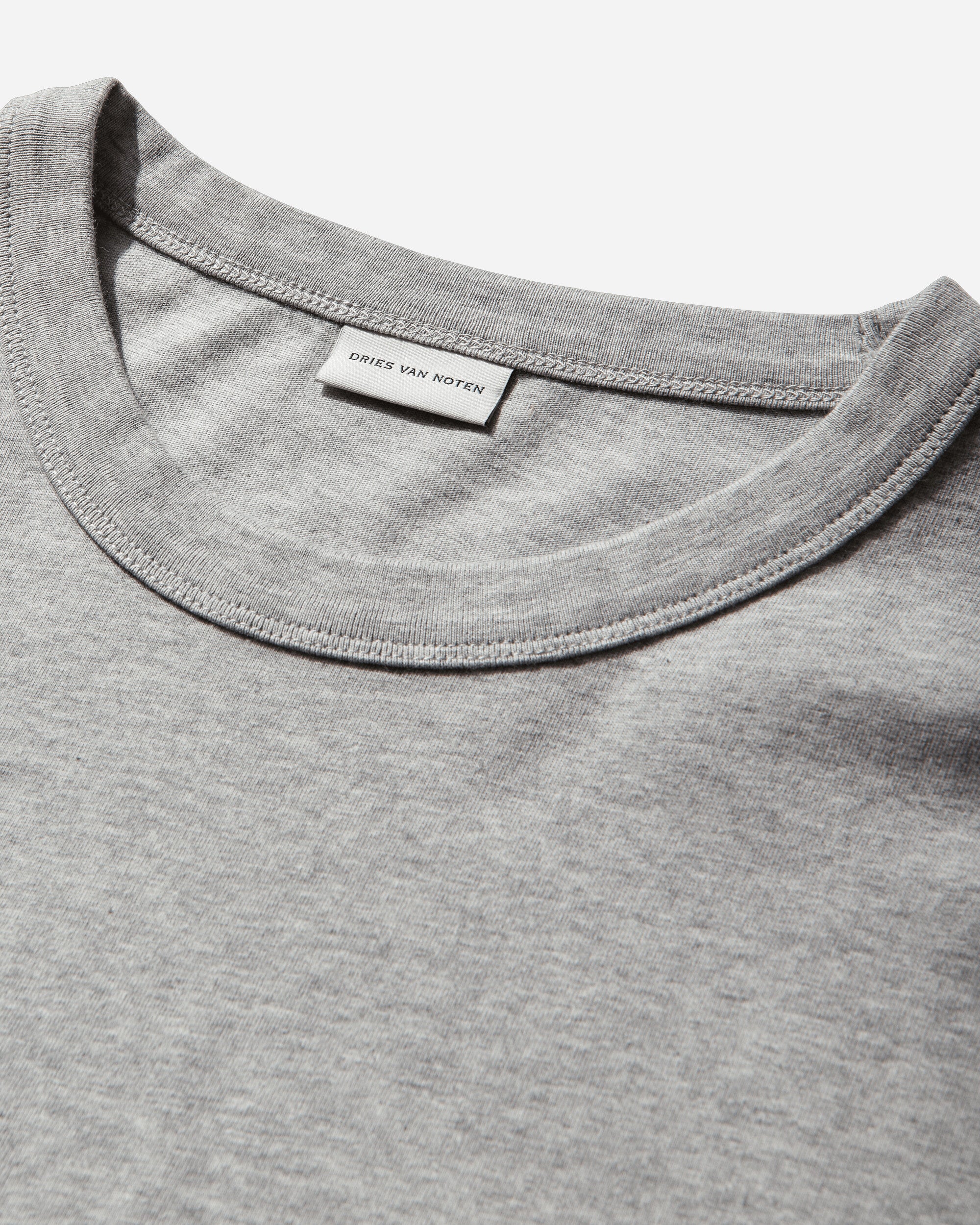 Dries Van Noten Heedar Mklst-Shirt Grey Melange T-Shirts Longsleeve 261-021114-3603 813