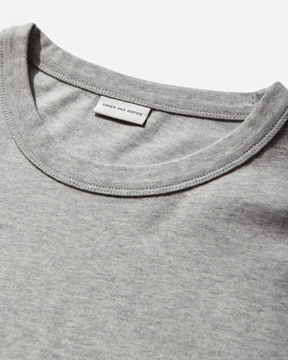 Dries Van Noten Heedar Mklst-Shirt Grey Melange T-Shirts Longsleeve 261-021114-3603 813