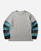 Dries Van Noten Heedar Mklst-Shirt Grey Melange T-Shirts Longsleeve 261-021114-3603 813