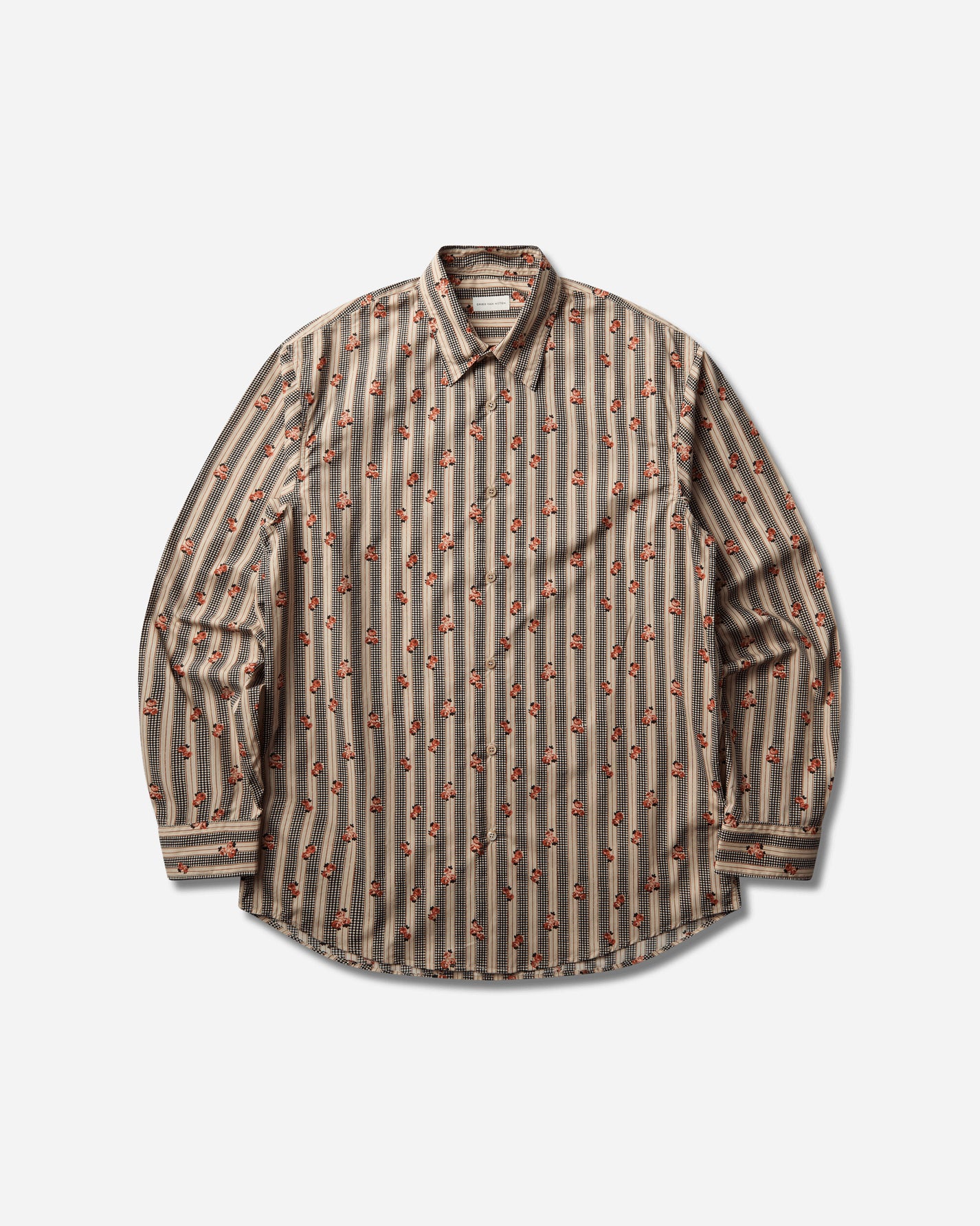 Dries Van Noten Caper 4004 Mwshirt Bei Beige Shirts Longsleeve Shirt 262-020700-4004 103