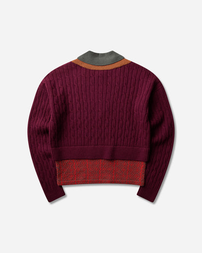 Dries Van Noten Medan 4751 Mksweater Bor Bordeaux Knitwears Sweaters 262-021220-4751 359